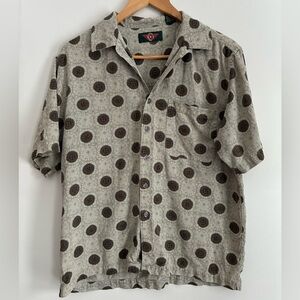 Casual Men's Short Sleeve Patterned Shirt